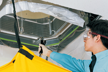 家庭用エアコンクリーニング天井埋込・湘南のエアコンクリーニングはダスキン寒川町支店