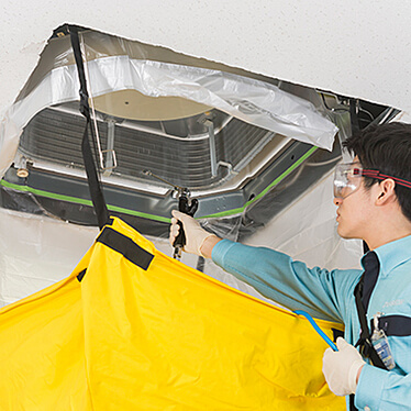 エアコンクリーニング(天井埋込タイプ)フィルター自動お掃除機能付き