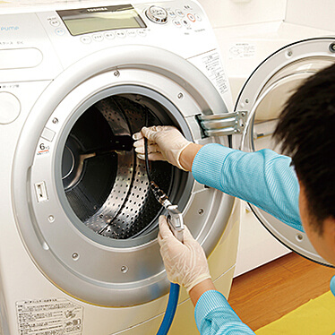 藤沢市の全自動洗濯機除菌クリーニング（縦型）