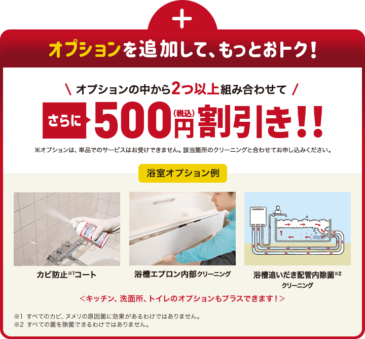 オプション500円OFF